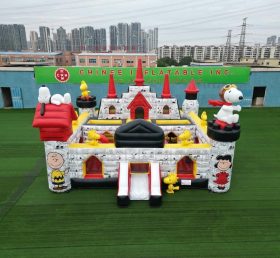T5-3206 Château Gonflable Thème Snoopy