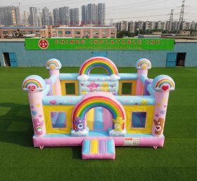 T5-3244 Château gonflable à thème Care Bears
