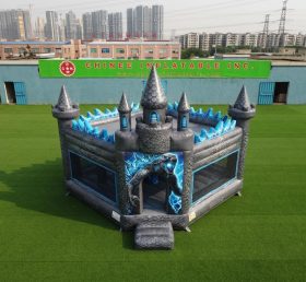T5-3253 Château gonflable à thème Godzilla