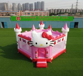 T5-3255 Château Gonflable Thème Hello Kitty