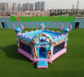T5-3260 Château gonflable sur le thème de Lilo & Stitch