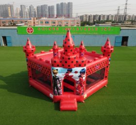 T5-3268 Château Gonflable Thème Miraculous Ladybug