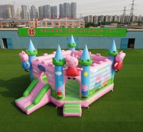 T5-3277 Château Gonflable Thème Peppa Pig