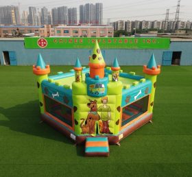 T5-3285 Château Gonflable Thème Scooby-Doo