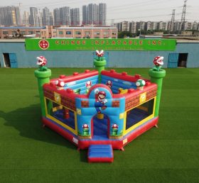 T5-3297 Château gonflable à thème Super Mario
