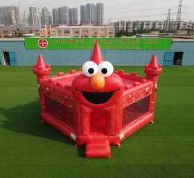 T5-3304 Château Gonflable Thème Tickle Me Elmo