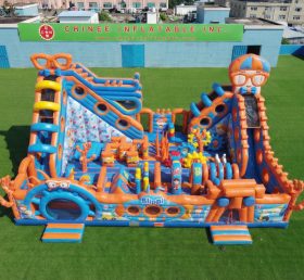 T6-6887 Parc d’attractions gonflable à thème Blippi Wonders