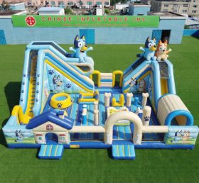 T6-6888 Aire de jeux gonflable sur le thème de Bluey