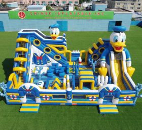 T6-6898 Aire de jeux gonflable thème Donald Duck