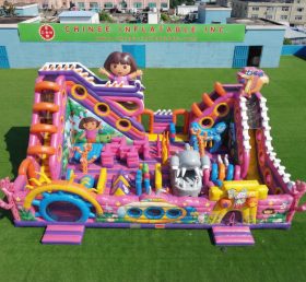 T6-6900 Parc d’attractions gonflable à thème Dora