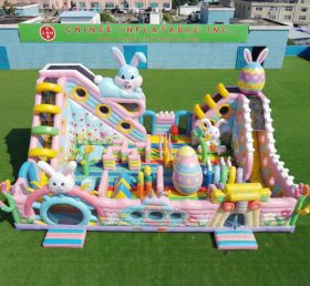 T6-6902 Aire de jeux gonflable à thème de Pâques