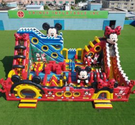 T6-6921 Parc d’attractions gonflable thème Mickey & Minnie