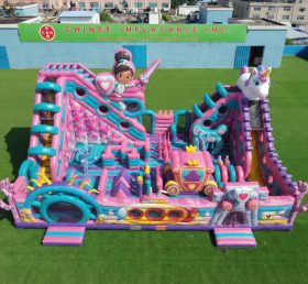 T6-6925 Aire de jeux gonflable sur le thème Nella Chevalier