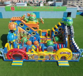 T6-6926 Aire de jeux gonflable à thème Tortues Ninja