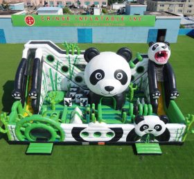 T6-6927 Parc d’attractions gonflable thème panda
