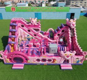 T6-6931 Parc d’attractions gonflable thème Panthère rose