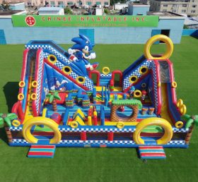 T6-6940 Amusement Gonflable à Thème Sonic