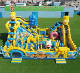 T6-6950 Thème Les Simpson Structure Gonflable Amusement