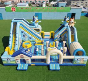 T6-6969 Aire de jeux gonflable à thème Bluey