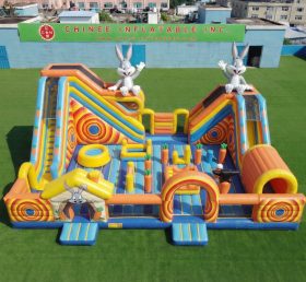 T6-6991 Parc d’attractions gonflable à thème Looney Tunes
