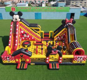 T6-6994 Parc d’attractions gonflable thème Mickey & Minnie
