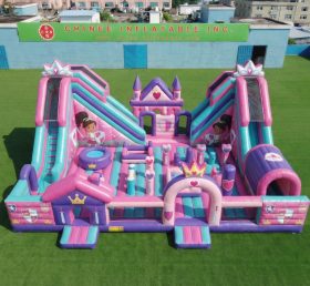 T6-7001 Parc d’attractions gonflable thème Nella Knight