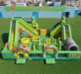 T6-7002 Aire de jeux gonflable à thème Tortues Ninja