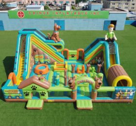 T6-7014 Parc d’attractions gonflable thème Scooby-Doo