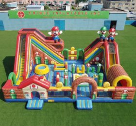 T6-7025 Parc d’attractions gonflable à thème Super Mario