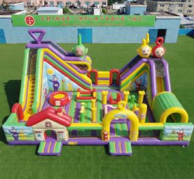 T6-7026 Aire de jeux gonflable sur le thème des Teletubbies