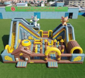 T6-7037 Parc d’attractions gonflable thème Tom et Jerry