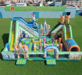 T6-7042 Parc d’attractions gonflable à thème Zootopia