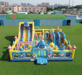 T6-7046 Parc d’attractions gonflable thème Baby Shark