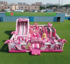 T6-7047 Parc d'attractions gonflable thème Barbie