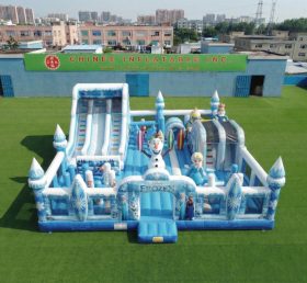 T6-7071 Aire de jeux gonflable thème La Reine des Neiges