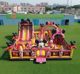 T6-7089 Aire de jeux gonflable à thème Mickey & Minnie