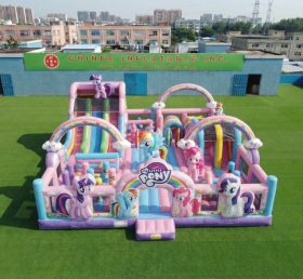 T6-7095 Aire de jeux gonflable à thème My Little Pony