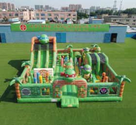 T6-7098 Attraction Gonflable Thème Tortues Ninja