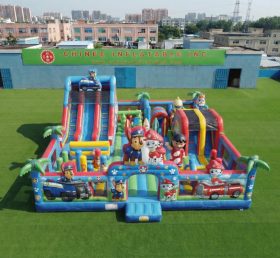 T6-7102 Parc d’attractions gonflable thème Paw Patrol