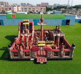 T6-7106 Aire de jeux gonflable à thème pirates