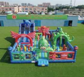 T6-7107 Parc d’attractions gonflable thème PJ Masks