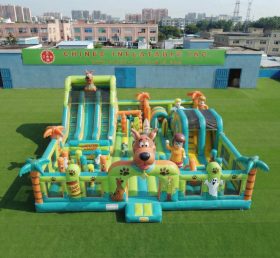 T6-7115 Aire de jeux gonflable à thème Scooby-Doo
