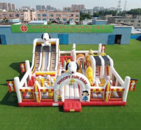 T6-7120 Aire de Jeux Gonflable Thème Snoopy