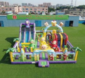 T6-7129 Aire de jeu gonflable à thème Teletubbies