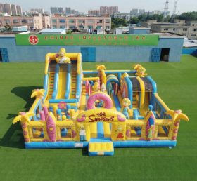 T6-7135 Amusement gonflable à thème Les Simpson