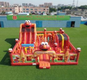T6-7138 Jeu Gonflable à Thème Tickle Me Elmo