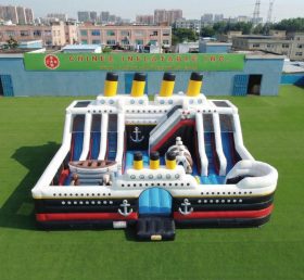 T6-7142 Jeux Gonflables à Thème Titanic