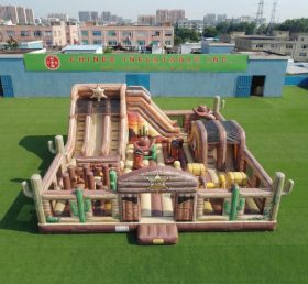 T6-7147 Parc d’attractions gonflable thème Far West