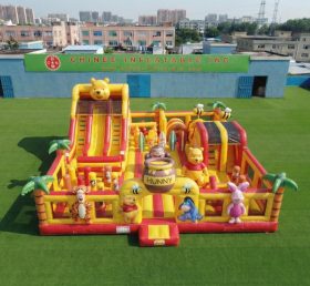 T6-7148 Aire de jeu gonflable sur le thème Winnie l'Ourson