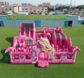 T6-7153 Amusement Gonflable à Thème Barbie